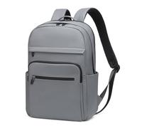 SUIKIHUM Zaino da viaggio per computer portatile, casual, liscio, approvato per il volo, resistente all'acqua, per uomini e donne, Grigio, Moda