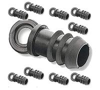 Suinga 10 x Fine linea tappo 16mm.Previene il passaggio dell'acqua nel tubo di gocciolamento diametro 16 mm. Colore nero Confezione da 10 capsule per irrigazione a goccia, nero