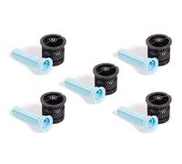 Suinga - 5 Ugelli HE-Van-15 per irrigatore R.Bird, alta efficienza e risparmio idrico. Portata da 4 m a 4,6 m, nero