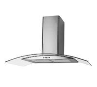 Suinga Campana decorativa vetro motore 100 W classe energetica B 2 filtri smontabili Dimensioni: 90 x 47 x 60,3 - 94,8 cm.