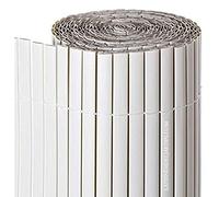Suinga. Canne di Occultamento a Doppia Faccia 1 x 3 m, PVC Bianco, conferisce Un Aspetto Moderno, Elegante e Diverso al Tuo Giardino o terrazzo.