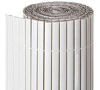 Suinga CANNICCIO occultante Doppio Volto 2 x 3 m, PVC Bianco, conferisce Un Aspetto Moderno, Elegante e Diverso al Tuo Giardino o terrazzo.