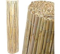 Suinga Canniccio Premium 1,2x5m Recinzione di canne per Giardini e Balconi, Frangivento e Frangivista in Canna diviso