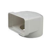 Suinga Curva Mista Verticale 90º Ø 100mm 55x110 mm | Accessorio di Estrazione Ignifugo per Aeratori Estrattori | Alta Efficienza per Ventilazione | Resistente all'Umidità e alle Alte Temperature