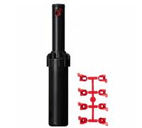 Suinga Hunter PGJ-04 - Irrigatore di irrigazione da 1/2", confezione da 4 irrigatori di irrigazione per prato, portata 4,3-11,6 metri, angolo regolabile, irrigatore a turbina emergente, per giardino