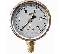 Suinga Manometro a quadrante Suinga GLICERINA 0-25 bar 1/4". Utilizzato in idraulica e giardinaggio per CALCOLARE la pressione esatta di funzionamento nei tubi, grigio