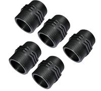 Suinga Pack 5 x Nipplo uguale con raccordo filettato in plastica 3/4''x3/4''- doppio filettatura maschio/maschio - PN10 bar - raccordi