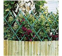 Suinga - Schiacciatoia in PVC verde 50 x 150 cm per giardino. Siepe artificiale estensibile