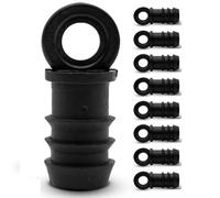 Suinga Set di 50 Fine Linea Tappo 16 mm per Irrigazione a Goccia | Impedisce il passaggio dell'acqua in tubo gocciolante diametro 16 mm nero