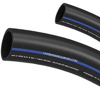 Suinga Tubo acqua potabile 20 mm 10 bar 50 m | Tubo 20 mm PE100 alimentare alta densità | Tubo polietilene fascia blu AENOR, nero