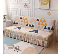 SUIOKPO Copri Divano Senza Bracciolo 3 Posti Copridivano Impermeabile Copridivano Elasticizzato con Disegno Gonna Copridivano AntiGraffio Gatto Copridivano Futon,Style 13,S