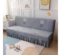 SUIOKPO Copri Divano Senza Bracciolo 3 Posti Copridivano Impermeabile Copridivano Elasticizzato con Disegno Gonna Copridivano AntiGraffio Gatto Copridivano Futon,Style 3,M