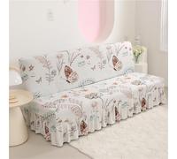 SUIOKPO Copri Divano Senza Bracciolo Copridivano AntiGraffio Gatto Copridivano Futon Copridivano Impermeabile Copridivano 3 Posti Elasticizzato con Disegno Gonna,Style 8,L