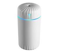 SUIOPPYUW 450ml Umidificatore d'aria 2W 5V Diffusore Portatile LED Night Light Aroma Soggiorno Spruzzatore Atomizzatore a basso rumore, Bianco