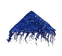 SUIOPPYUW Accessori per l'ornamento della sciarpa dell'involucro dell'anca di danza del ventre Gonna Costume di di danza del ventre Prestazioni di bellezza alla moda, Blu scuro