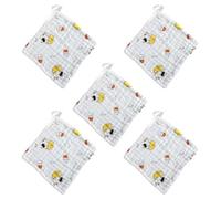 SUIOPPYUW Asciugamano per il viso di classe, non fluorescente, ecologico e salutare, traspirante e assorbente, in puro cotone, piccolo asciugamano quadrato in cotone, digitare+3, 25 * 25 cm