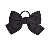 SUIOPPYUW Grande fascia per capelli con fiocco ornamenti regolabili multicolori decorativi porta coda di cavallo capelli corda Per Bobby Pins Scrunchies, Fascia nera