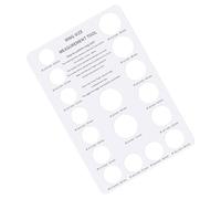SUIOPPYUW Misuratore per anelli, strumento per misurare le dimensioni degli anelli, misuratore di gioielli di qualità, scheda per misurare le dita, diverse dimensioni: 15 cm x 10