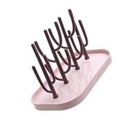 SUIOPPYUW Portabottiglie per biberon a forma di cactus Portabottiglie multifunzionale per portabottiglie Stand Dispenser per asciugatrice per alimentazione di grande capacità, Rosa