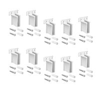 SUIOPPYUW Progettato specificamente per camper, eleganti staffe per mensole da parete, aggiunta agli interni di case e uffici, staffa terminale per mensole in filo metallico, staffe per per armadi