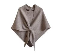 SUIOPPYUW Scialli e stole lavorati a maglia alla moda da donna, stile retrò, sciarpa per il tempo libero all'aperto, cardigan, mantello, lana, cashmere e poliestere, cammello, 185 * 75cm
