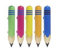 SUIOPPYUW Set di 5 palloncini a matita, decorazione per il ritorno a scuola, palloncini in PVC, grandi, decorazione per l'aula del ritorno scuola, festa scolastica