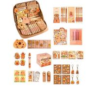 SUIOPPYUW Set di cancelleria Capybara per bambini, bambine e astuccio per matite carino con righelli inclusi. Astuccio per matite Capybara di Cinnamoroll Stationery.