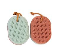 SUIOPPYUW Spugne da bagno Ellisse Esfoliante Rimozione spugna Massaggio corpo Scrubber Mesh Traspirante Idratante Sanitario per il lavaggio