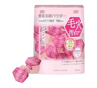 Suisai Beauty Clear Pink Powder Wash - Detergente in polvere per il viso con enzimi e aminoacidi, 32 capsule, prodotto in Giappone