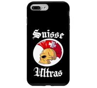 Suisse Ultras Mohawk Skull Swiss Sport Supporter Switzerland Custodia per iPhone 7 Plus/8 Plus