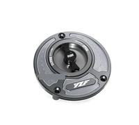 Suitable Compatible With YZF R3 R25 R6 R1 R125 Series Motorcycle New CNC Fuel Tank Cap Gasoline Fuel Tank Cap(Titanium)
