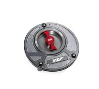 Suitable Compatible With YZF R3 R25 R6 R1 R125 Series Motorcycle New CNC Fuel Tank Cap Gasoline Fuel Tank Cap(Titanium Red)