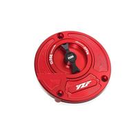Suitable Compatible With YZF R3 R25 R6 R1 R125 Series Motorcycle New CNC Fuel Tank Cap Gasoline Fuel Tank Cap(Red)