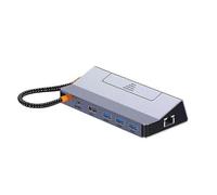 Suitable for Game Console Base Six-In-One Multi-Function Docking Station with Network Port USB 4K60HZ