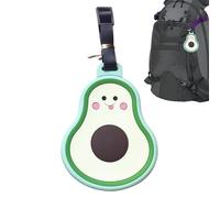 Suitcase Tags - Silicone Luggage Tags for Suitcases | Fruit-Shaped Black Faux Leather Luggage Tag Identifiers with Privacy Name Address Cover - Travel Bag ID Label Accessories