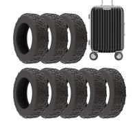 Suitcase Wheel Covers, 8X Silicone Waterproof Protectors for Spinner Wheels, Silent Protective Covers for Luggage, and Quiet Travel Accessories for Suitcase Protection