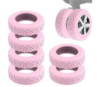 Suitcase Wheel Covers, 8X Silicone Waterproof Protectors for Spinner Wheels, Silent Protective Covers for Luggage, and Quiet Travel Accessories for Suitcase Protection