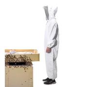 Suite Apicoltore - Design Ventilato Durevole, Materiale Di Misto In Cotone Morbido | Abbigliamento Protettivo Manica Lunga Con Velo A Maglia Per Il Lavoro Alveare