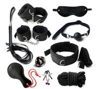 Suite classica nera in dieci pezzi per un'atmosfera elegante e accogliente in camera da letto!