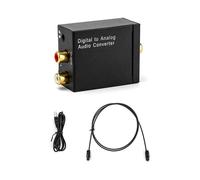 Suite di trasformazione del suono, convertitore da audio digitale coassiale e ottico Toslink ad audio analogico RCA con compatibilità migliorata.