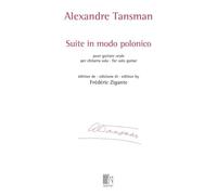 Suite in modo polonico pour guitare seule. Chitarra. Edizione di Frédéric Zigante. DURAND EDITION