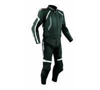 Suite leather 2 pc Race Motorcycle Racing CE Armour Hi Quality A-PRO Black 56