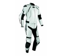 Suite leather 2 pc Race Motorcycle Racing CE Armour Hi Quality A-PRO White 58