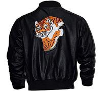 Suiting Style Giacca Bomber da Uomo Sylvester Stallone Tiger Rocky II Balboa in Vera Pelle di Mucca