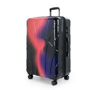 suitline - Grande valigetta rigida, leggera, con estensione per bagaglio, volume 110 l, 4 ruote doppie, valigetta XL, TSA, guscio rigido, lucido, rosso fluo, rosso fluo, 76 cm, Trolley rigido con