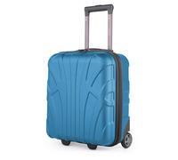 SUITLINE - Valigia piccola 45x36x20 cm, bagaglio a mano Easyjet in franchigia sotto il sedile, trolley da cabina leggero, 30 litri, guscio rigido in ABS, Ciano
