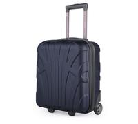 SUITLINE Trolley cabina underseat 45 x 36 x 20 cm ABS rigido 30 L con 2 ruote manico telescopico piccolo bagaglio a mano, blu scuro