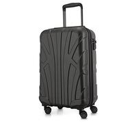 SUITLINE - Trolley da cabina rigido aereo, bagaglio a mano leggero 55 cm, 34 litri, Grafite