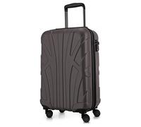 SUITLINE - Trolley da cabina rigido aereo, bagaglio a mano leggero 55 cm, 34 litri, Titanio