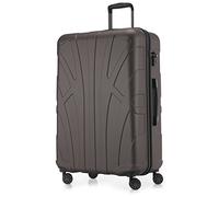 SUITLINE Valigia grande 76 x 53 x 31 cm ABS rigida espandibile (96-110 L) con lucchetto TSA 4 ruote doppie manico telescopico trolley viaggio, Titanio o